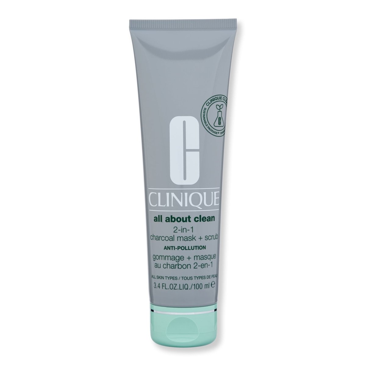 Clinique All About Clean Charcoal Mask + Scrub Anti - Pollution - SkincareEssentials