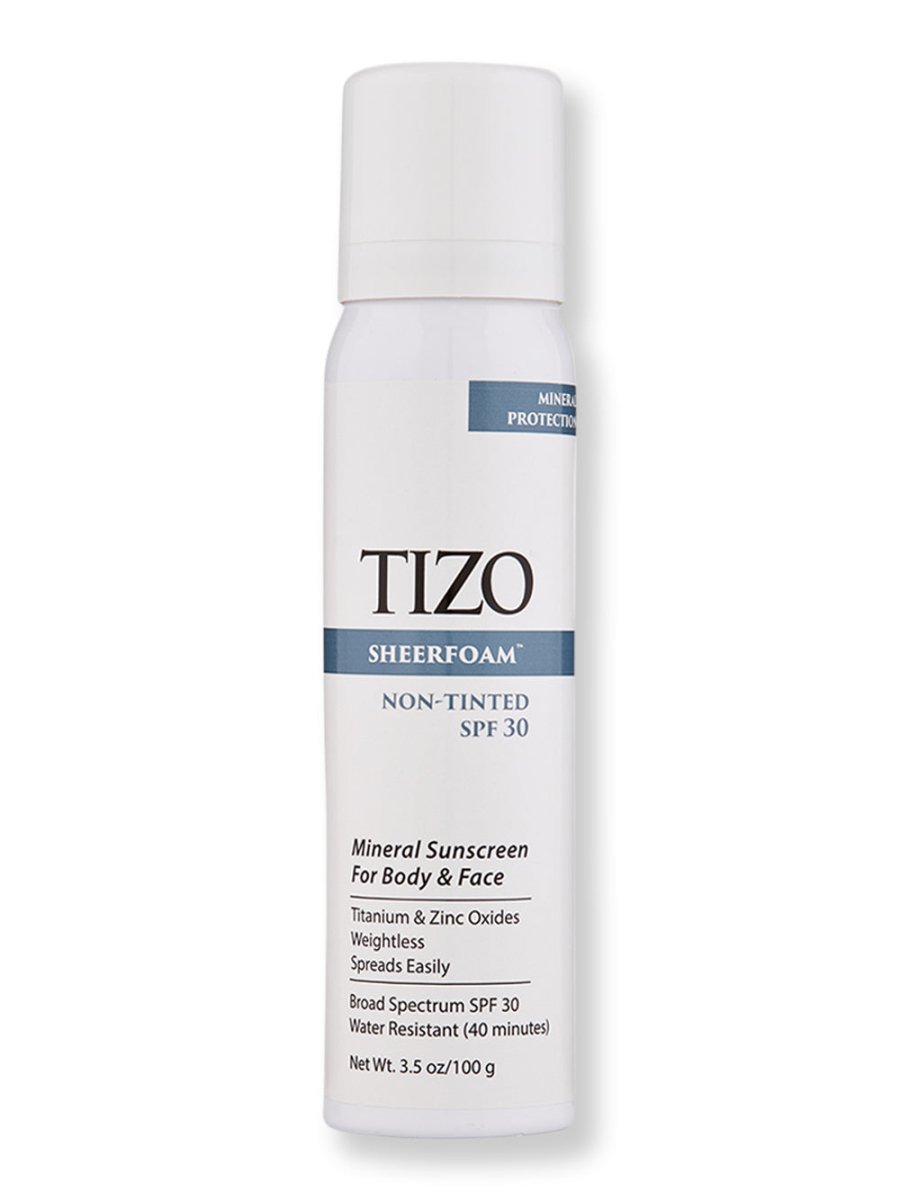 TIZO SheerFoam Sunscreen Non - Tinted SPF 30 3.5 oz - SkincareEssentials