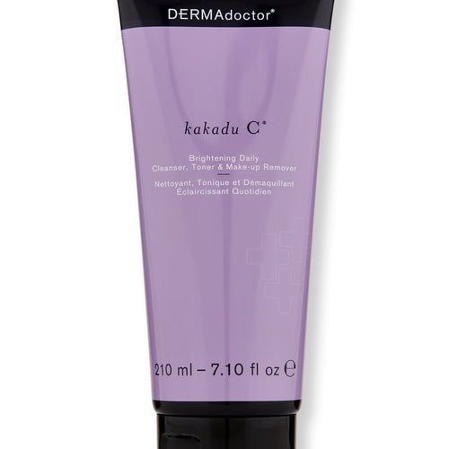 DERMAdoctor Kakadu C Brightening Daily Cleanser, Toner & make-up Remover 7.10 fl oz