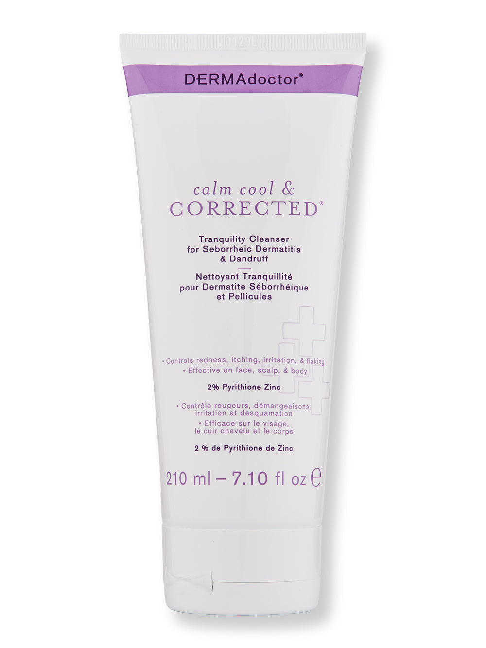 DermaDoctor Calm Cool & Corrected Tranquility Cleanser with 2% Pyrithione Zinc for Seborrheic Dermatitis