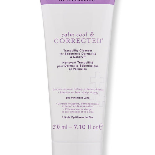 DermaDoctor Calm Cool & Corrected Tranquility Cleanser with 2% Pyrithione Zinc for Seborrheic Dermatitis - SkincareEssentials