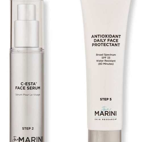 Jan Marini Rejuvenate & Protect Antioxidant Daily Face Protectant & C - Esta Serum - SkincareEssentials