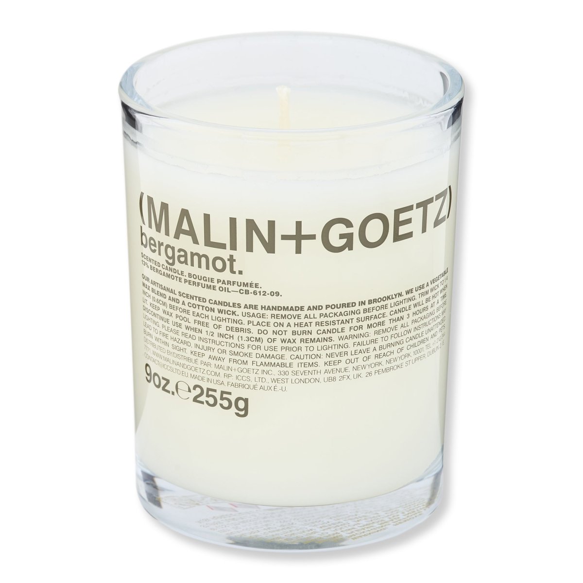 Malin + Goetz Bergamot Candle - SkincareEssentials