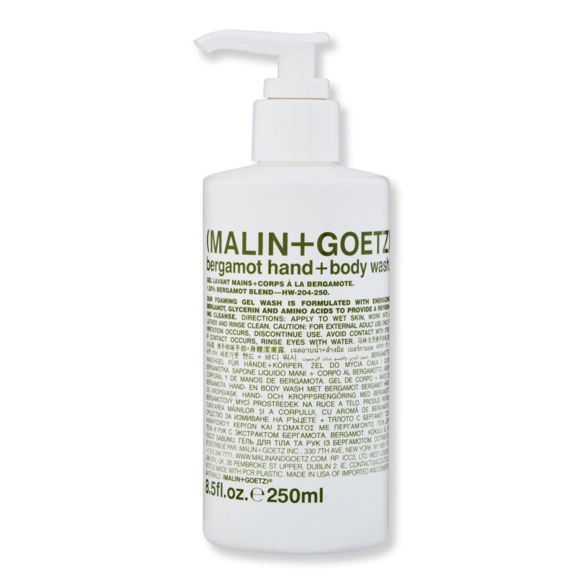 Malin + Goetz Bergamot Hand+Body Wash - SkincareEssentials